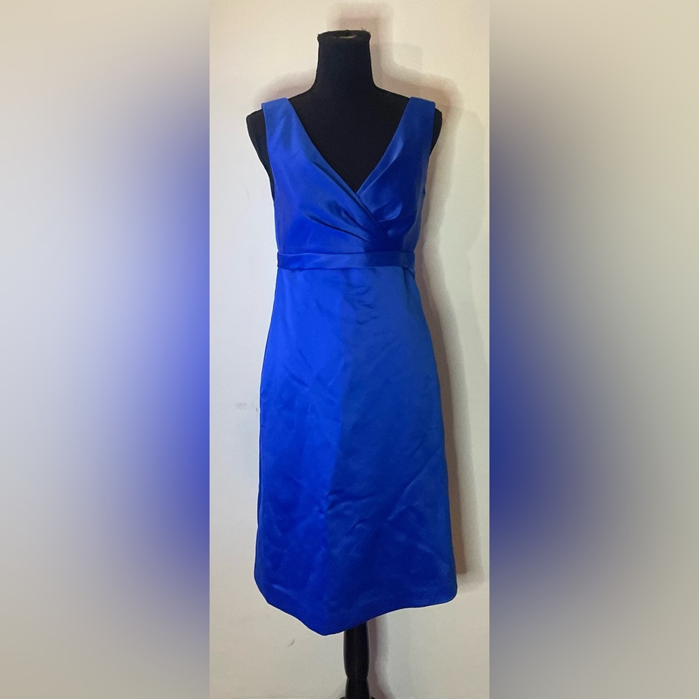 Alfred Sung- Royal blue formal tank top dress Size 8‎